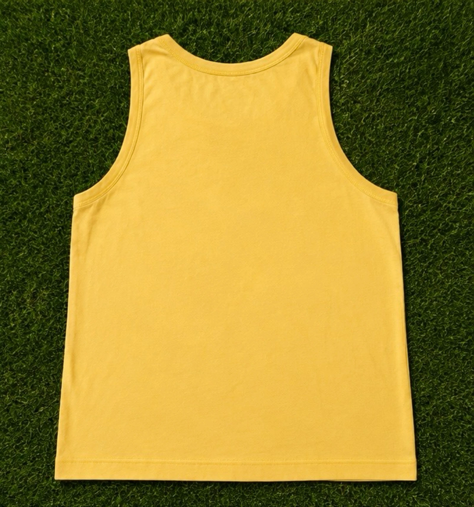 Nike Tank Top The Nike Tee Yellow Medium Y2K Vintage Retro 90s Streetwear Exclusive  – photo 3